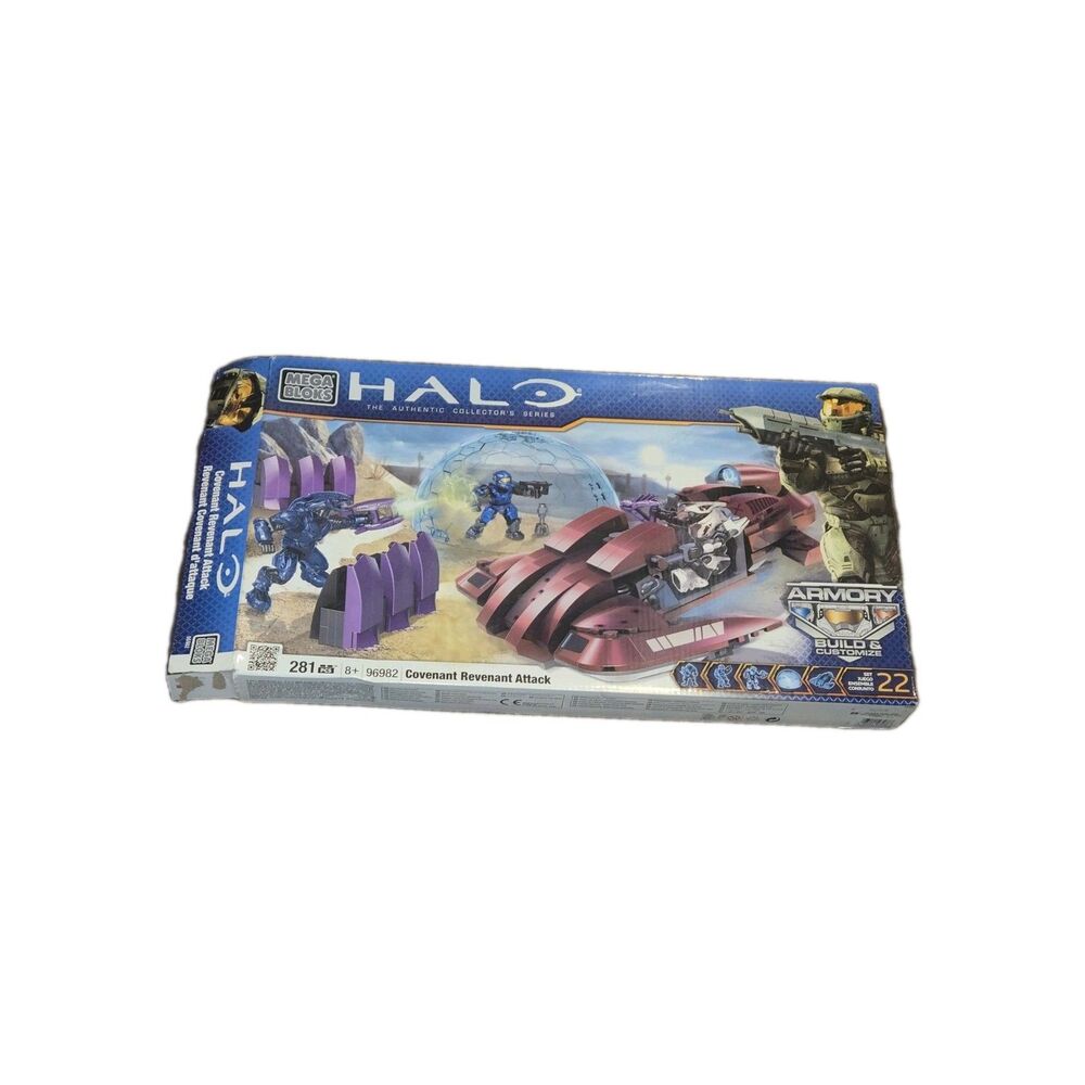 Halo Mega Bloks 96982 Covenant Revenant Attack Used Missing  Pieces Read Descrip